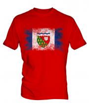 Northwest Territories Distressed Flag Mens T-Shirt