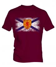 Nova Scotia Distressed Flag Mens T-Shirt