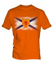 Nova Scotia Distressed Flag Mens T-Shirt