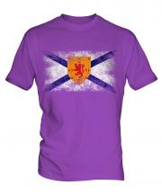 Nova Scotia Distressed Flag Mens T-Shirt