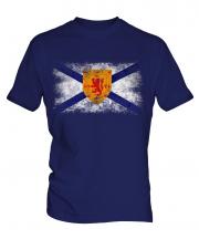 Nova Scotia Distressed Flag Mens T-Shirt