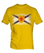 Nova Scotia Distressed Flag Mens T-Shirt