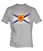 Nova Scotia Distressed Flag Mens T-Shirt