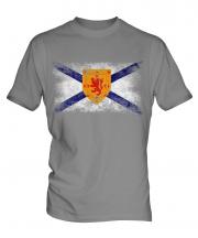 Nova Scotia Distressed Flag Mens T-Shirt