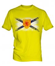 Nova Scotia Distressed Flag Mens T-Shirt