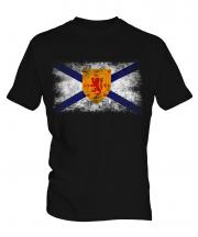 Nova Scotia Distressed Flag Mens T-Shirt