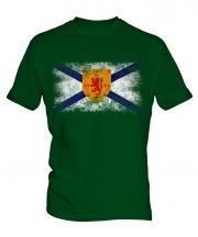 Nova Scotia Distressed Flag Mens T-Shirt