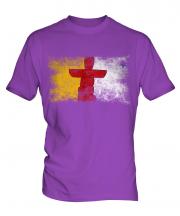 Nunavut Distressed Flag Mens T-Shirt