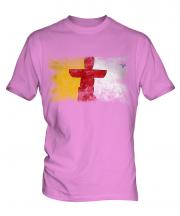 Nunavut Distressed Flag Mens T-Shirt