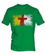Nunavut Distressed Flag Mens T-Shirt