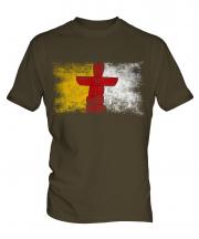 Nunavut Distressed Flag Mens T-Shirt
