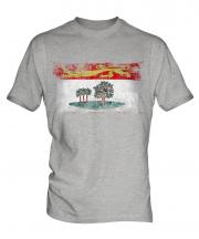 Prince Edward Island Distressed Flag Mens T-Shirt