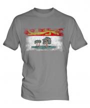 Prince Edward Island Distressed Flag Mens T-Shirt