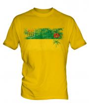 Saskatchewan Distressed Flag Mens T-Shirt
