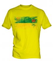 Saskatchewan Distressed Flag Mens T-Shirt