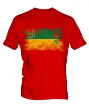 Saskatchewan Distressed Flag Mens T-Shirt