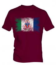 Yukon Distressed Flag Mens T-Shirt