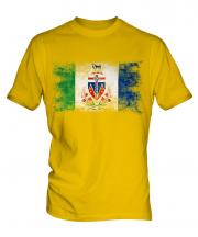 Yukon Distressed Flag Mens T-Shirt