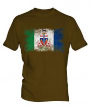 Yukon Distressed Flag Mens T-Shirt