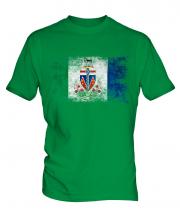 Yukon Distressed Flag Mens T-Shirt