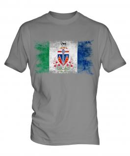 Yukon Distressed Flag Mens T-Shirt