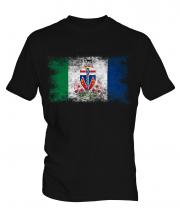 Yukon Distressed Flag Mens T-Shirt