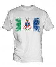 Yukon Distressed Flag Mens T-Shirt