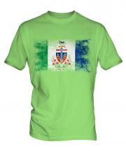 Yukon Distressed Flag Mens T-Shirt