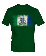 Yukon Distressed Flag Mens T-Shirt