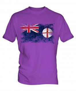 New South Wales Distressed Flag Mens T-Shirt