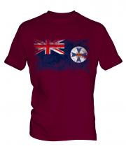 Queensland Distressed Flag Mens T-Shirt