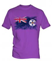 Queensland Distressed Flag Mens T-Shirt