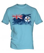 Queensland Distressed Flag Mens T-Shirt