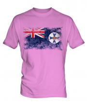 Queensland Distressed Flag Mens T-Shirt