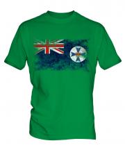 Queensland Distressed Flag Mens T-Shirt