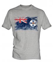 Queensland Distressed Flag Mens T-Shirt