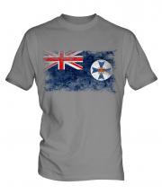Queensland Distressed Flag Mens T-Shirt