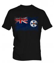 Queensland Distressed Flag Mens T-Shirt