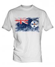 Queensland Distressed Flag Mens T-Shirt
