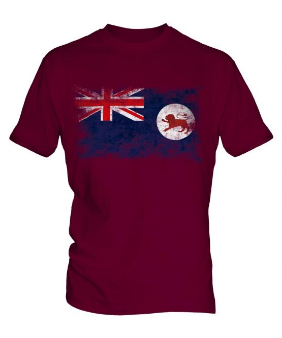 Tasmania Distressed Flag Mens T-Shirt