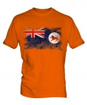 Tasmania Distressed Flag Mens T-Shirt