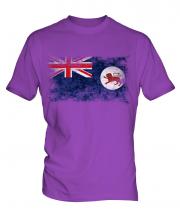 Tasmania Distressed Flag Mens T-Shirt