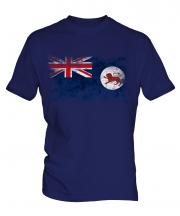 Tasmania Distressed Flag Mens T-Shirt