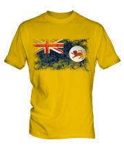 Tasmania Distressed Flag Mens T-Shirt