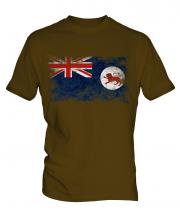 Tasmania Distressed Flag Mens T-Shirt