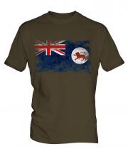 Tasmania Distressed Flag Mens T-Shirt