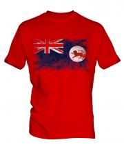 Tasmania Distressed Flag Mens T-Shirt