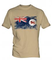 Tasmania Distressed Flag Mens T-Shirt