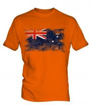 Victoria Distressed Flag Mens T-Shirt