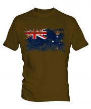 Victoria Distressed Flag Mens T-Shirt